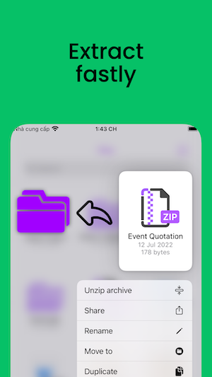 ZIP Extractor screenshot 1