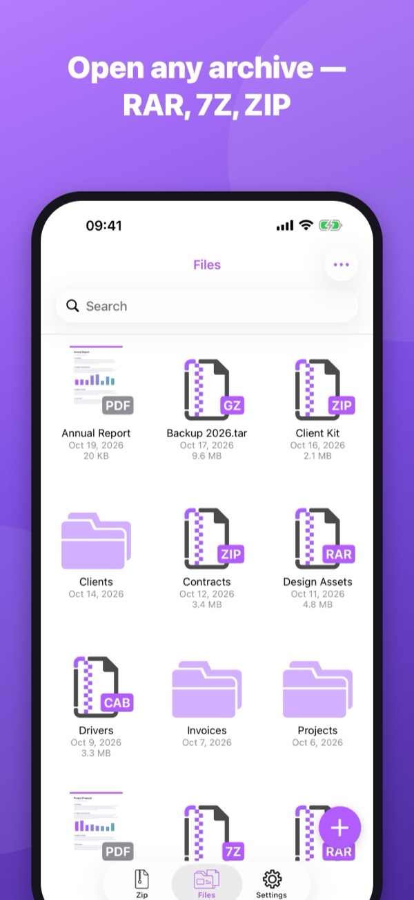 Zip Extractor: Unzip RAR & 7Z screenshots 1